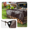 Bâche de Protection en Polyéthylène resistant et impermeable 240g/m² marron 4x8m - voonot.com