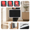 Marche pied pliable en acier portable plateforme antiderapante 38x26cm blanc - voonot.com