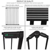 Barriere de securite Grande Version 3.6M 6 Panneaux noire - voonot.com