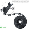 Bordure de jardin PVC flexible 40m avec piquets anthracite - voonot.com