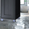 Meuble rangement salle de bain Haut colonne 180x20x20cm MDF noir - voonot.com