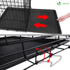 Cage pour chien pliable avec 2 portes verrouillable plateau amovible 107x70x78cm - voonot.com