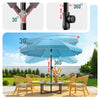 Parasol de jardin 2m avec ancrage sol et sac de transport Turquoise - voonot.com