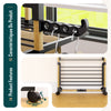 Sechoir a linge vertical tour etendoir pliable 3 niveaux 99x69x135.5 cm style bois noir - voonot.com