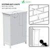 Meuble de salle de bain rangement 4 tiroirs 1 porte 82x55x30cm blanc - voonot.com