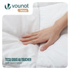 Couette 4 saisons doux 3 en 1 avec rembourrage polyester 500gsm 260x240cm blanc - voonot.com
