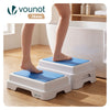 Marche pied antiderapant salle de bain empilable 43x33x11cm PP EVA bleu - voonot.com