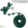 Bordure de jardin PVC flexible 40m avec piquets vert - voonot.com