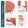 Set de Bistro en metal 1 table 2 chaises Rouge brique - voonot.com