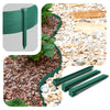 Bordure de jardin PE flexible 20M x 8 CM avec piquets vert - voonot.com