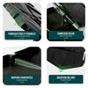 Lot de 175 pcs Bordure de jardin imitation pierre facile a installer 26.7m noir - voonot.com