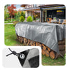 Bâche de Protection en Polyéthylène resistant et impermeable 240g/m² gris et noir 4x8m - voonot.com
