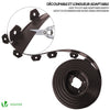 Bordure de jardin PVC flexible 40m avec piquets marron - voonot.com