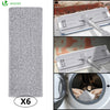 Balai microfibre et Seau Essoreur avec 6 serpillères Réutilisables Balai Plat Double compartiment gris - voonot.com