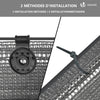 Brise vue occultant en HDPE 150g/m² 1.8x20m avec attaches de fixation gris - voonot.com