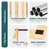 Porte serviettes sur pied en bambou 4 niveaux - voonot.com