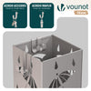 Porte-parapluies Metal avec bac de recuperation eau et 4 Crochets Motif Parapluie 15.5 x 15.5 x 43.5 cm beige - voonot.com