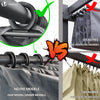 Pergola retractable 3x3m en metal et toile Polyester haute densite 180g/m2 gris - voonot.com