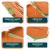 Lot de 175 pcs Bordure de jardin imitation pierre facile a installer 26.7m terracotta - voonot.com