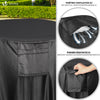 Housse salon de jardin bache de protection 420D φ190x73cm noire - voonot.com