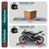 Lot de 2 Rampe de chargement pliable Charge lourde antiderapant en acier galvanise 196cm - voonot.com