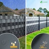 Brise vue occultant PVC 450g/m2 19cm x 140m Anthracite - voonot.com