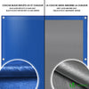 Bache piscine rectangulaire double couche en Polyethylene 160 gr/m2 avec filet ecoulement 8x14m Bleue - voonot.com