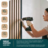 Lot de 4 panneaux acoustiques muraux Tasseaux en bois MDF avec feutre noir 120x60x2.1cm chêne clair - voonot.com