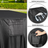 Housse salon de jardin bache de protection 420D 213x132x73cm noire - voonot.com