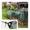 Bâche de Protection en Polyéthylène resistant et impermeable 240g/m² vert et argent 4x8m - voonot.com