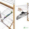 Sechoir a linge etendoir deluxe pliable Grande capacite sechage style bois blanc - voonot.com