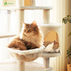 Arbre a chat Grande taille 5 niveaux avec griffoir grattoir 168cm beige - voonot.com