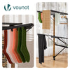 Etendoir a linge deluxe pliable grande capacite 173x94x123cm style bois noir - voonot.com