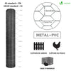 Grillage a poule avec fils 13mm en PVC gaine gris 1x50M - voonot.com