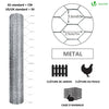 Grillage a poule avec fils 13mm en acier galvanise 1x50M - voonot.com