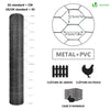 Grillage a poule avec fils 25mm en PVC gaine gris 1x50M - voonot.com