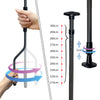 Auvent retractable manuel sans percage 200cm Gris - voonot.com