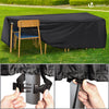 Housse salon de jardin bache de protection 420D 242x162x73cm noire - voonot.com