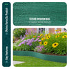 Bordure de jardin PE flexible 20M x 8 CM avec piquets vert - voonot.com