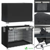 Cage pour chien pliable avec 2 portes verrouillable plateau amovible et housse de protection 122x75x81cm - voonot.com