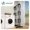 Sechoir a linge etendoir renforce 4 niveaux 125x62x173cm noir - voonot.com