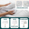 Couette 4 saisons doux 3 en 1 avec rembourrage polyester 500gsm 260x240cm blanc - voonot.com