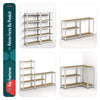 Etagères de rangement charge lourde robuste à 5 niveaux 70x30x150cm - voonot.com