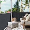 Canisse PVC brise vue ultra renforce avec attaches de fixation 100x300cm gris - voonot.com