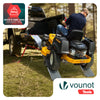 Lot de 2 Rampe de chargement pliable Charge lourde antiderapant en acier galvanise 196cm - voonot.com