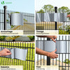 Brise vue occultant PVC 450g/m2 19cm x 140m Gris clair - voonot.com