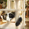 Arbre a chat Grande taille 5 niveaux avec griffoir grattoir 168cm beige - voonot.com