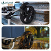 Chariot de course pliable aluminium 2 roues bleu marine - voonot.com