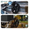Chariot de course pliable aluminium 2 roues avec sac isotherme noir - voonot.com