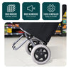 Chariot de courses 2 roues pliable 59L noir - voonot.com